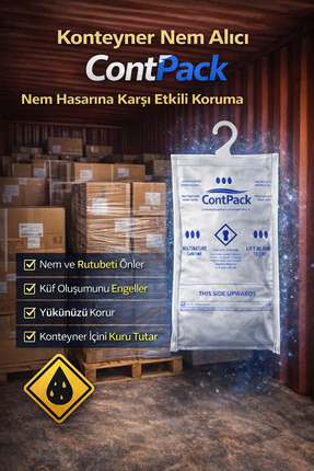 nemtut Contpack Askısız Nem Alıcı Rutubet Engelleyici Konteyner Kurutucu Terl...
