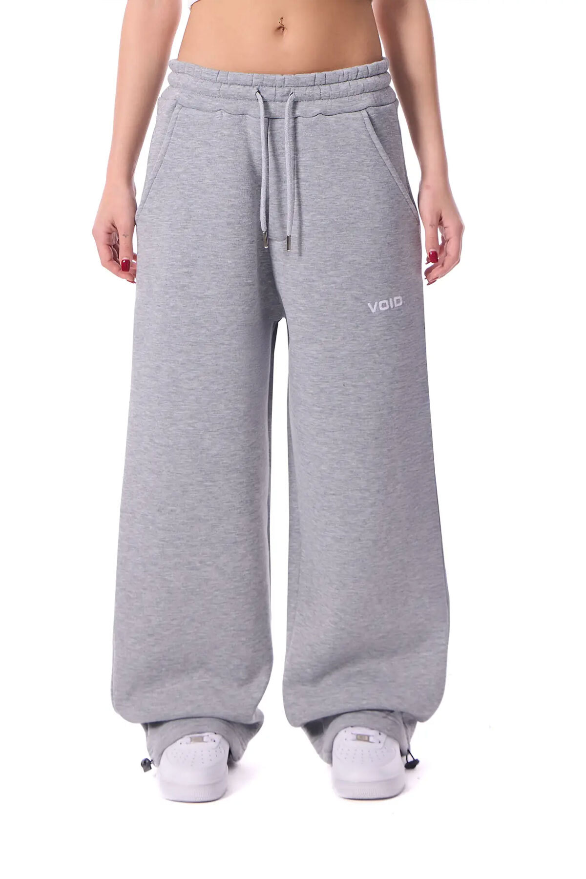 WEARTEX Void Baskılı Kışlık Kumaş Ayarlanabilir Paça Baggy Premium Eşofman Altı görsel 2
