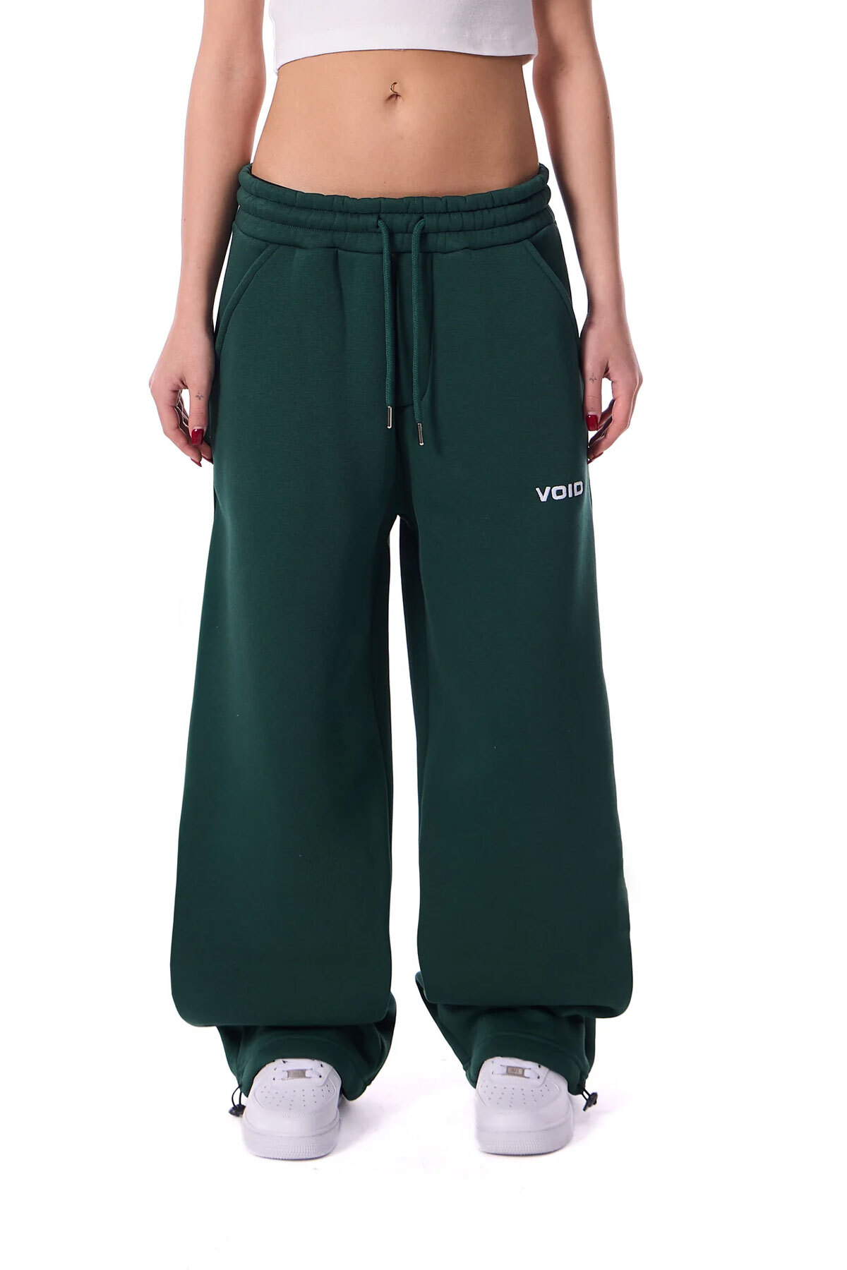 WEARTEX Void Baskılı Kışlık Kumaş Ayarlanabilir Paça Baggy Premium Eşofman Altı görsel 2