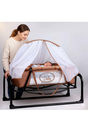Hobbys Star Lüks Sallanabilir Sabitlenebilir Taşınabilir Sepet Beşik