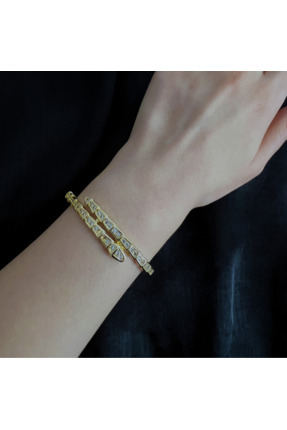 norajewelryco Nora Gold Yılan Bilezik