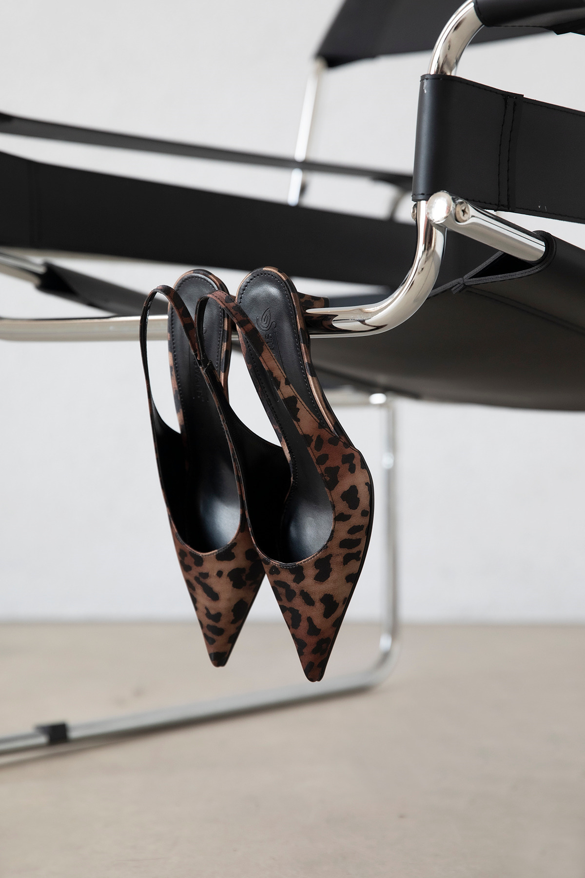 Straswans  Molly Kadın Topuklu Saten Ayakkabı Leopar - Görsel 3