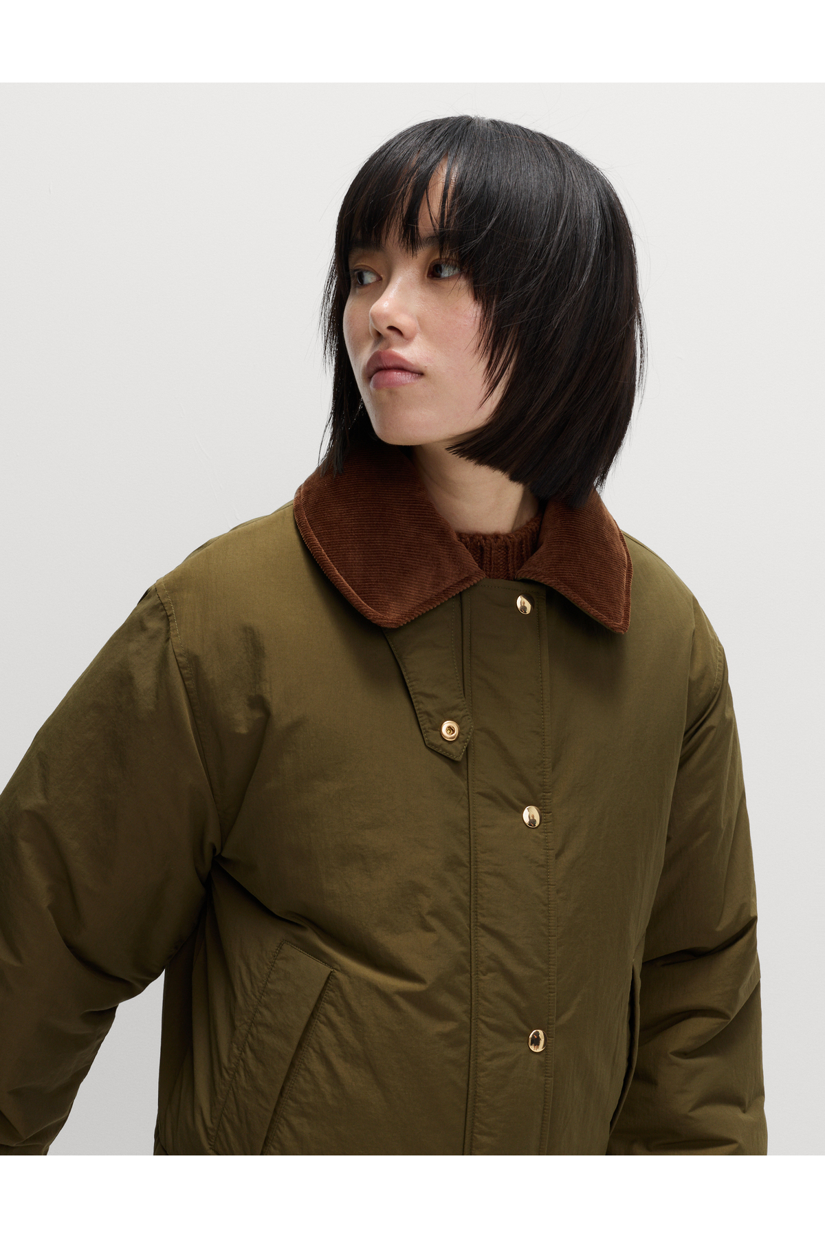 Marks & Spencer  Pamuk Karışımlı Thermowarmth Dolgulu Puffer Mont - Görsel 3