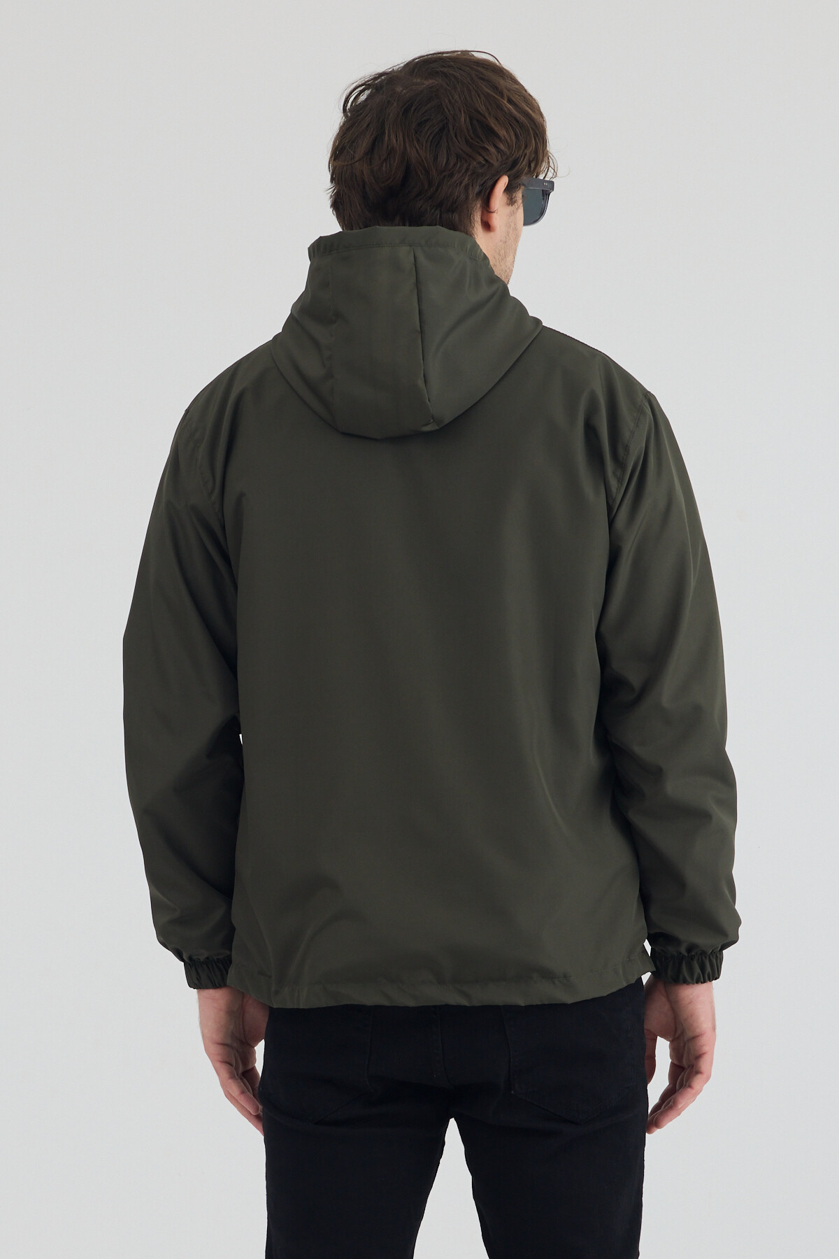 Tonny Black  Erkek Haki Rüzgar ve Su Geçirmez Rahat Kalıp Yağmurluk - Görsel 6