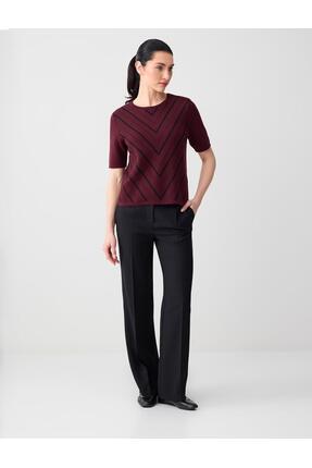 Jimmy Key Siyah Normal Bel Normal Paça Uzun Dokuma Pantolon