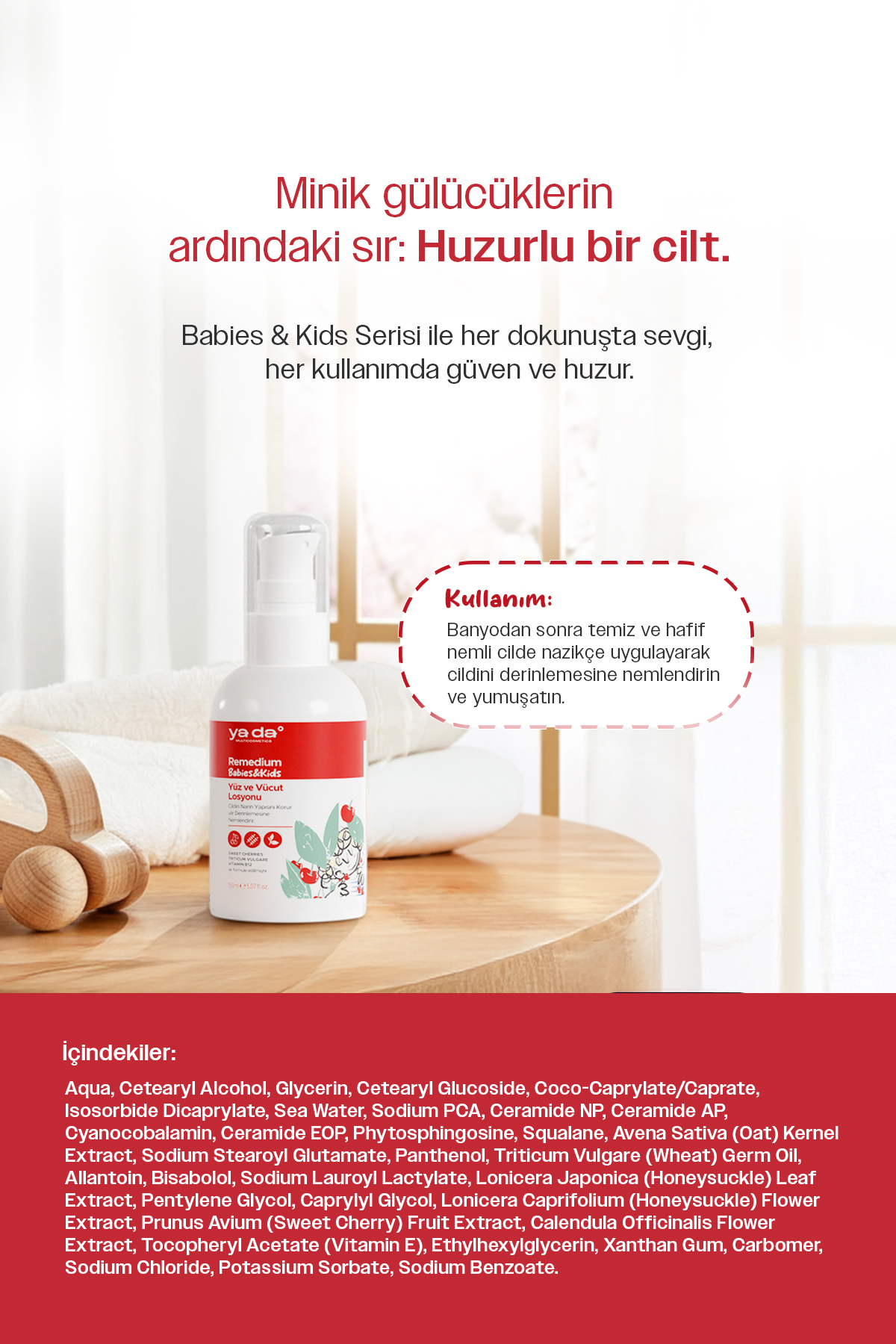ya da multicosmetics Remedium Babies & Kids Yüz ve Vücut Nemlendirici Losyonu, Vegan, 150 ml fotoğrafı 5 (önizleme)