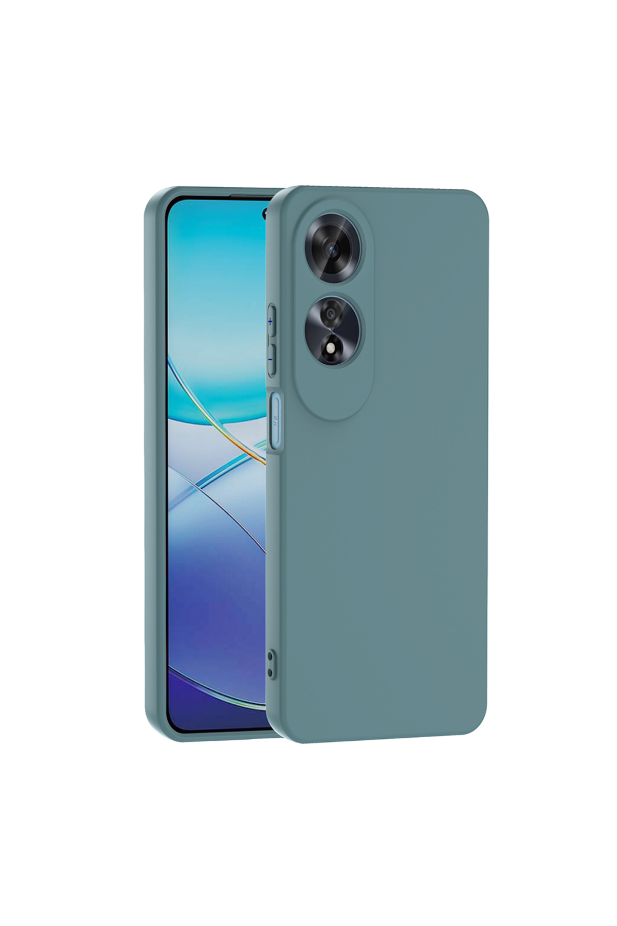 Oppo A60 Uyumlu BSAY Mara Lansman Kapak-Koyu Yeşil