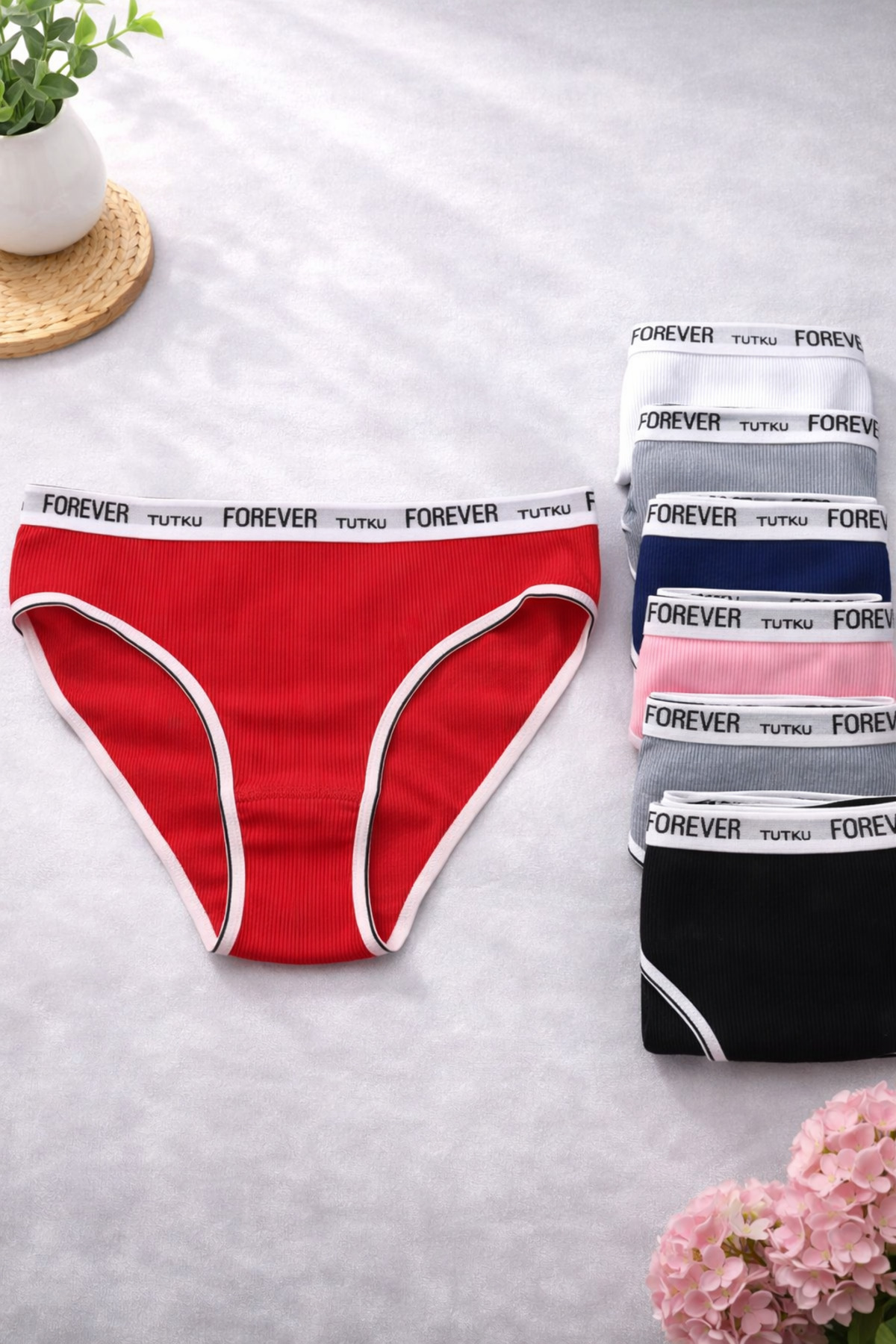 Tutku Beyaztoptan 12'Lİ Fitilli Bikini