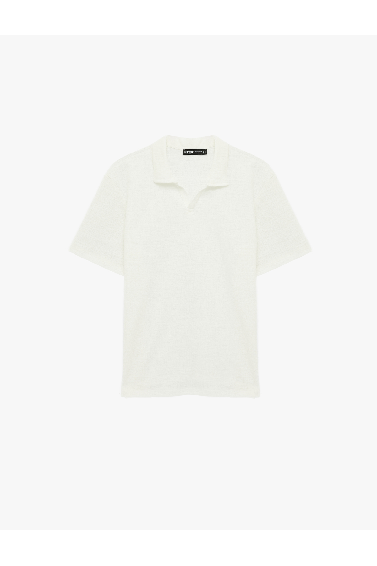 Koton Men'S Ecru Men'S Tshirt Ss Polo