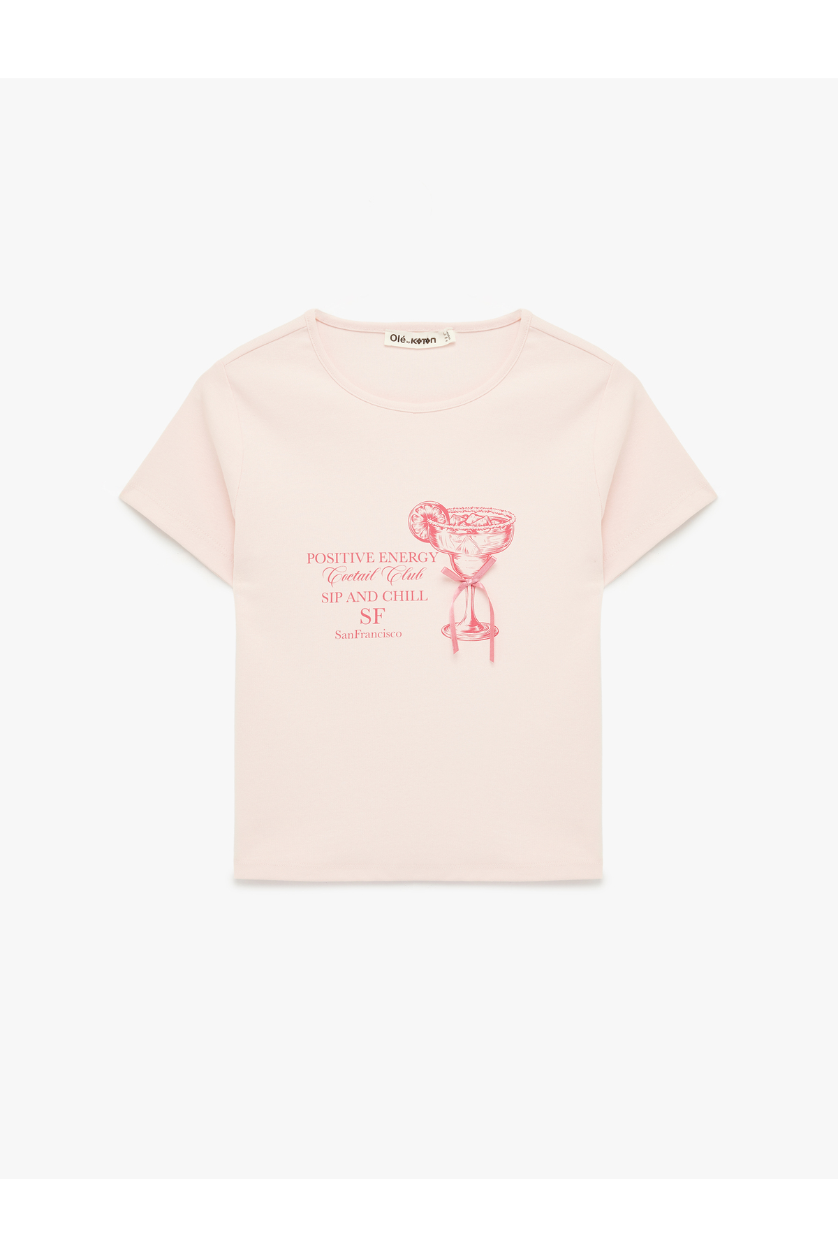 Koton Women'S Pink Printed T-Shirt