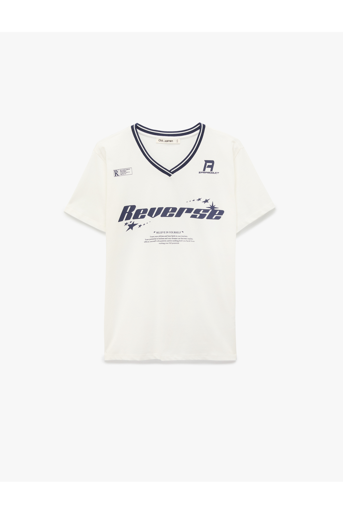 Koton Women'S Ecru Oversize T-Shirt