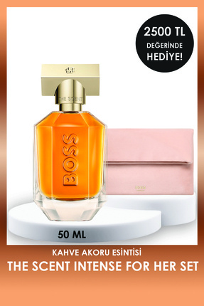 BOSS The Scent Intense 50 ml Kadın Parfüm + Çanta