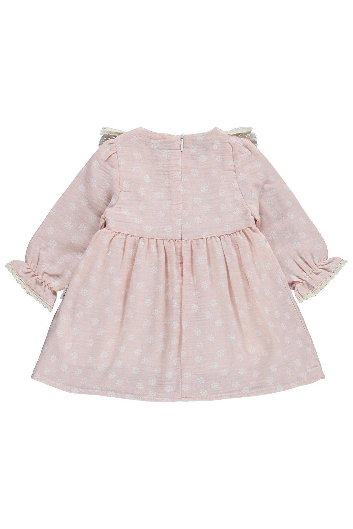 Kumru Lüks Roba Fistolu Bandanalı 6-18 Ay Elbise - Pembe 6-9 Ay fotoğrafı 2 (önizleme)