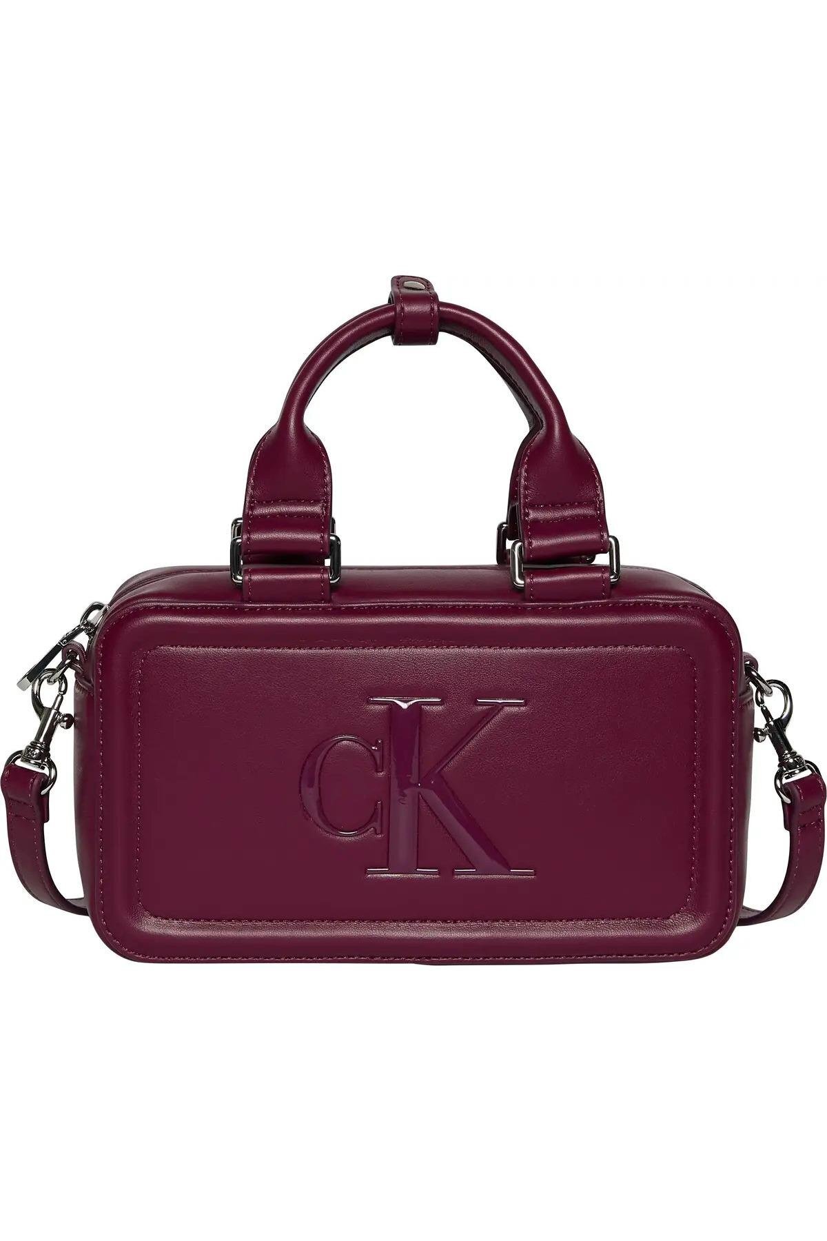1_org_zoom کیف Calvin Klein کالوین کلاین سرشانه محفظه فضای داخلی چرم طبیعی CK با زیپ زنانه LV04F3411G-UB1 اورجینال - تصویر 1