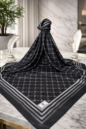 Befahomes BF Monogram Desenli Soft Pamuksu Eşarp