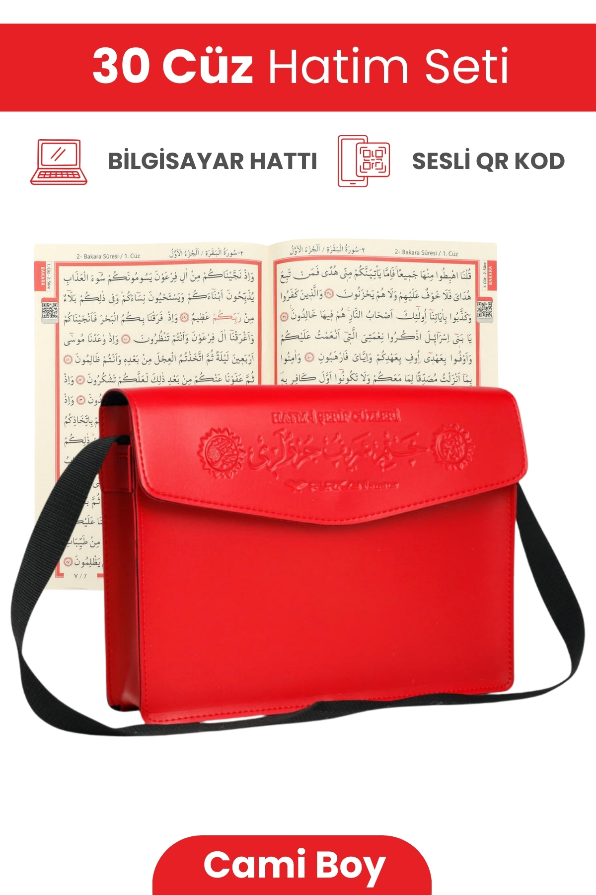 Furkan Neşriyat FN Cami Boy Bilgisayar Hatlı Arapça 30 Cüz Suni