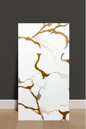 Renkli Duvarlar 30X60cm Elit Gold Mermer Desen Yapışkanlı Banyo,tezgah arası ...