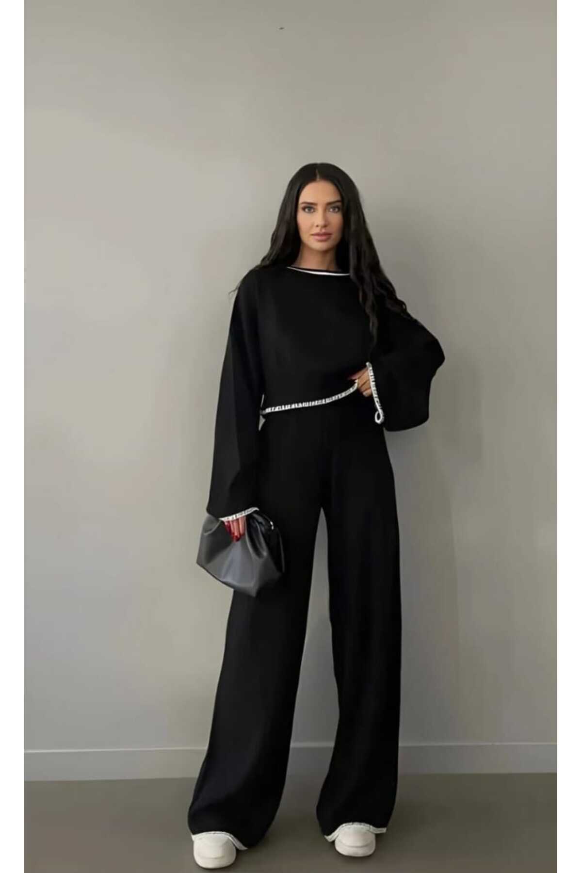 Women's ecru knitwear 2 piece set - Ecru