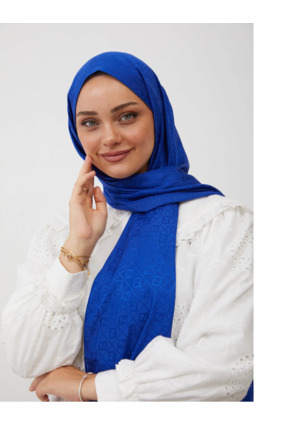 Venom Boutique Bijouterie Accessory İpeksi Jakar F Desenli Parlak Şal - Dokul...