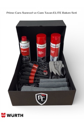 Würth Prime Cars ELITE Sunroof Cam Tavan Bakım Seti
