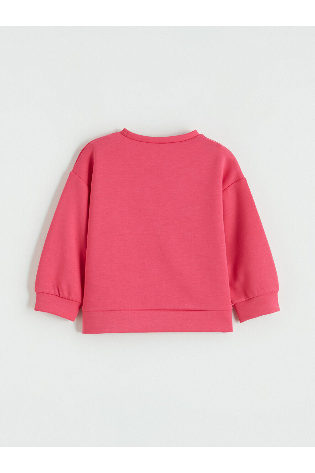 LC Waikiki Elsiva Collection Fuşya Baskılı Kız Çocuk Soft Touch Sweatshirt ve Eşofman Altı fotoğrafı 4 (önizleme)