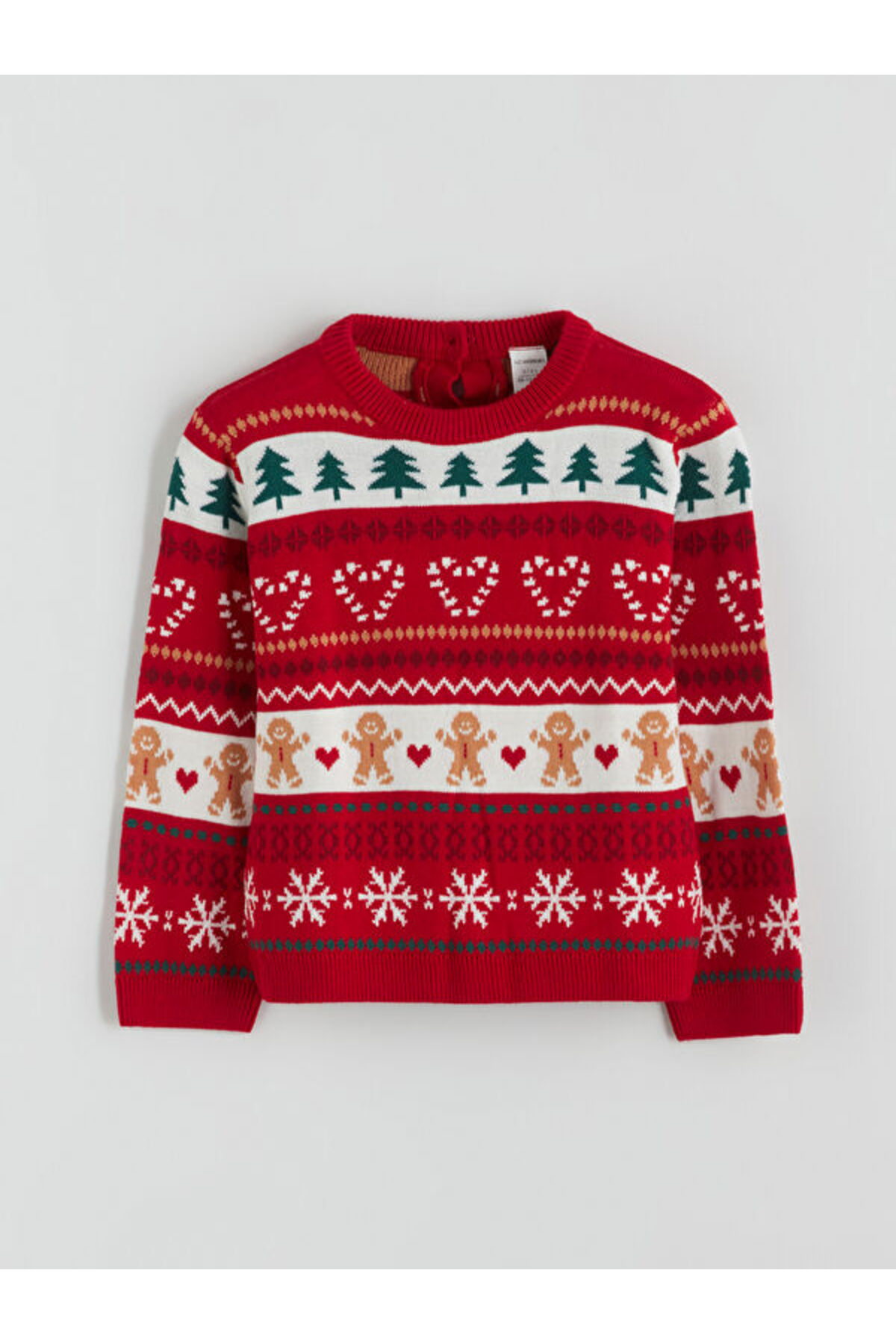 LC Waikiki Timeless Clothing & Zamansız Seçimler Yılbaşı Temalı Kız Çocuk Kazak fotoğrafı 2 (önizleme)