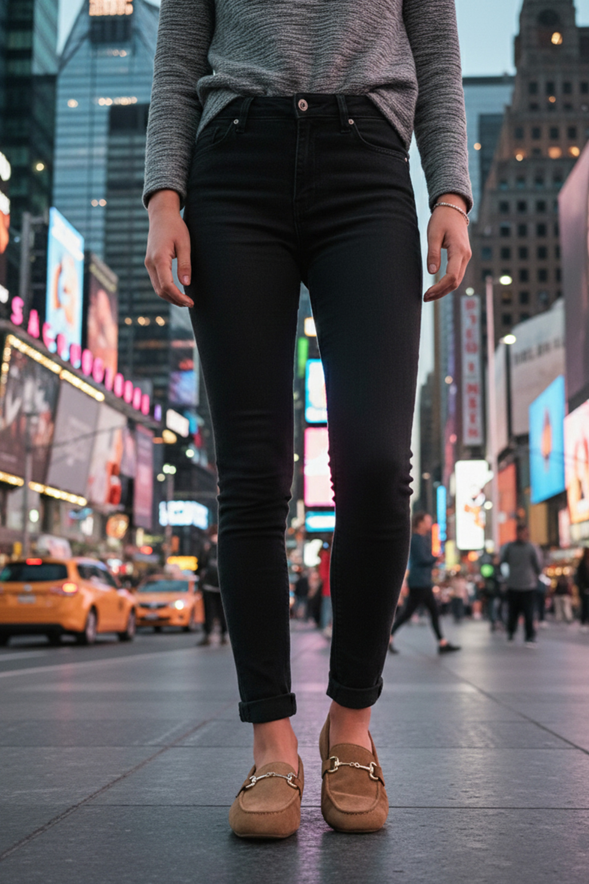 LUXEON Kadın Taba Günlük İthal Süet Tokalı Loafer Casual Ortopedik Hafif Esnek Rahat Şık Kadın Ayakkabı görsel 3
