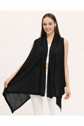 Neden Tekstil İnce Kısa Triko Panço Yelek – Şifon Görünümlü, Hafif ve Şık