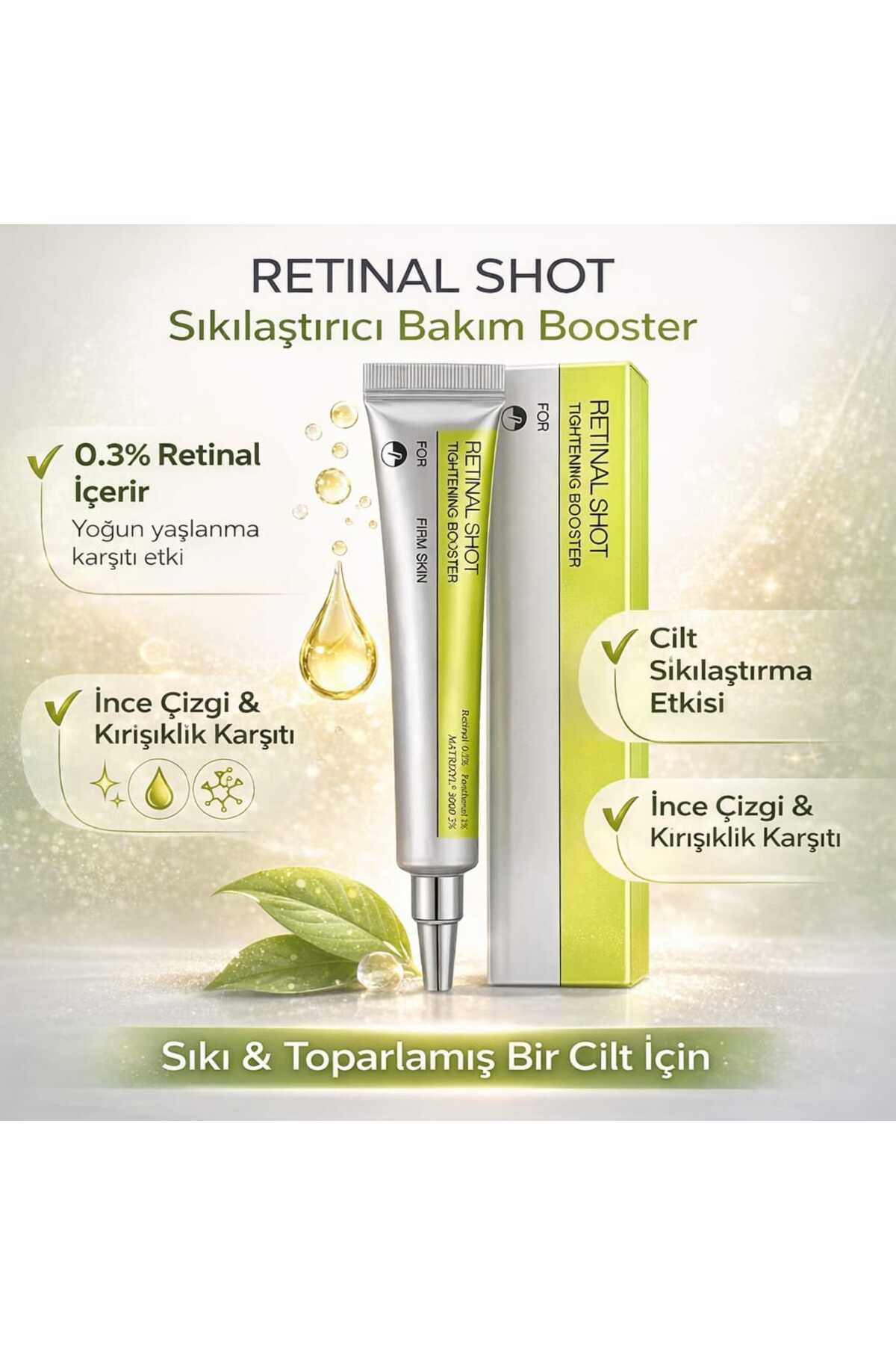 Retinal Shot Tightening Booster Krem | Cilt Yenileyici & Elastikiyet Arttırıcı 15g — NEWRETSHOT — تصویر 3 از 3