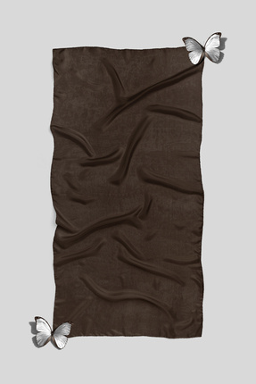 Befahomes Kahverengi Düz Renk Pamuksu Soft Şal