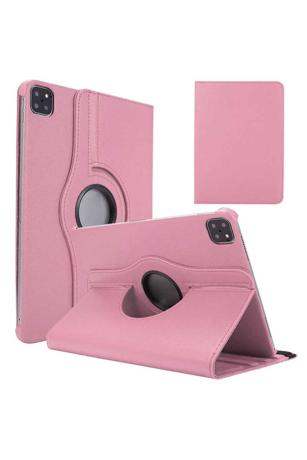 iPad Air 11 2025 M3 GNST Dönebilen Standlı Kılıf - Pembe Açık
