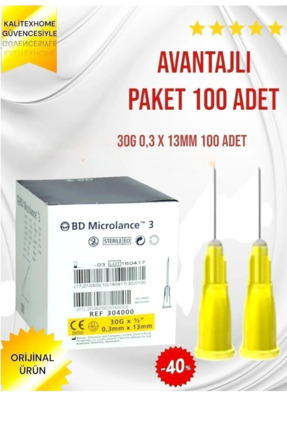 BD MICROLANCE Botox Işlem Iğnesi Iğne - mezoterapi ucu - botoks-prp-sarı Mezo...