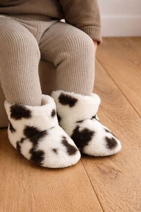 Peppino Bebek & Çocuk Kaydırmaz Tabanlı Ev Botu / Panduf / Kışlık Peluş Bot /...