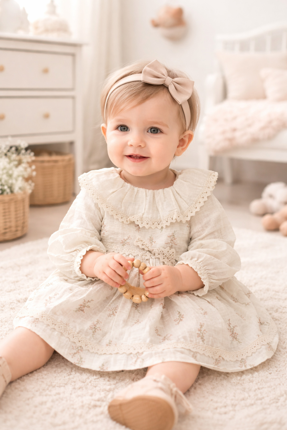 WONDRESS BABY RETRO KIZ BEBEK ELBİSE fotoğrafı 3 (önizleme)