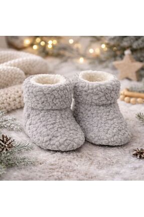 Peppino Bebek & Çocuk Kaydırmaz Tabanlı Ev Botu / Panduf / Kışlık Peluş Düz R...
