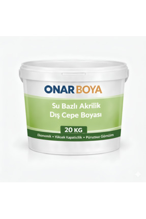 ONAR BOYA SU BAZLI AKRİLİK DIŞ CEPHE BOYASI 20KG