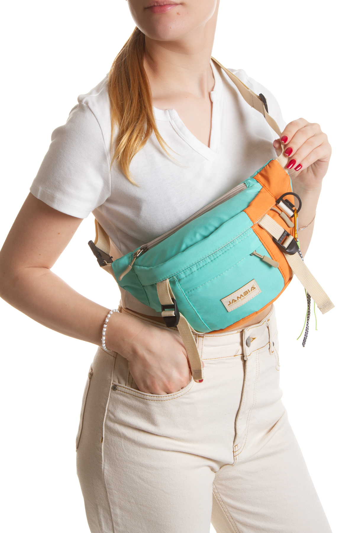 LOOP DESIGN Unısex Çok Renkli Freebag Bel & Omuz Çantası, Fonksiyonel ve Şehir Stiline Uyumlu görsel 6