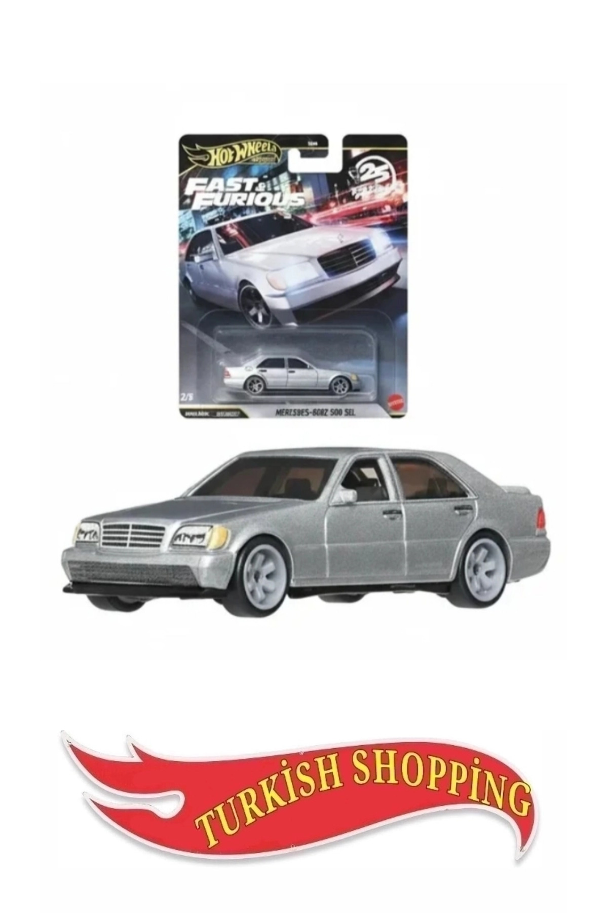 HOT WHEELS Premium Fast&Furious 1:64 Ölçek Mercedes-Benz 500 Sel