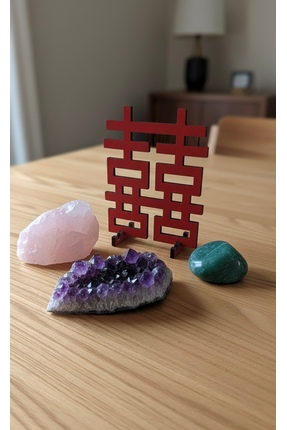 gemsartdeco Fengshui Mutluluk Sembolü Kırmızı