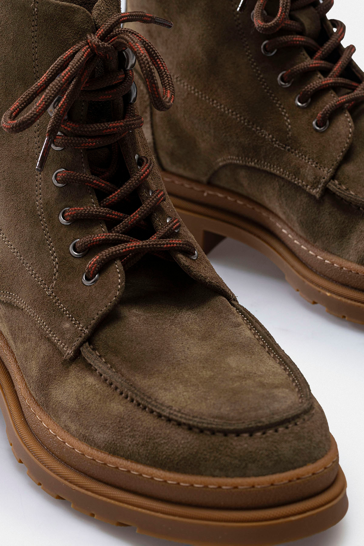 RUJO  RIDGE BAĞCIKLI HİKER STİLİ EL YAPIMI HAKİKİ SÜET DERİ - Görsel 3