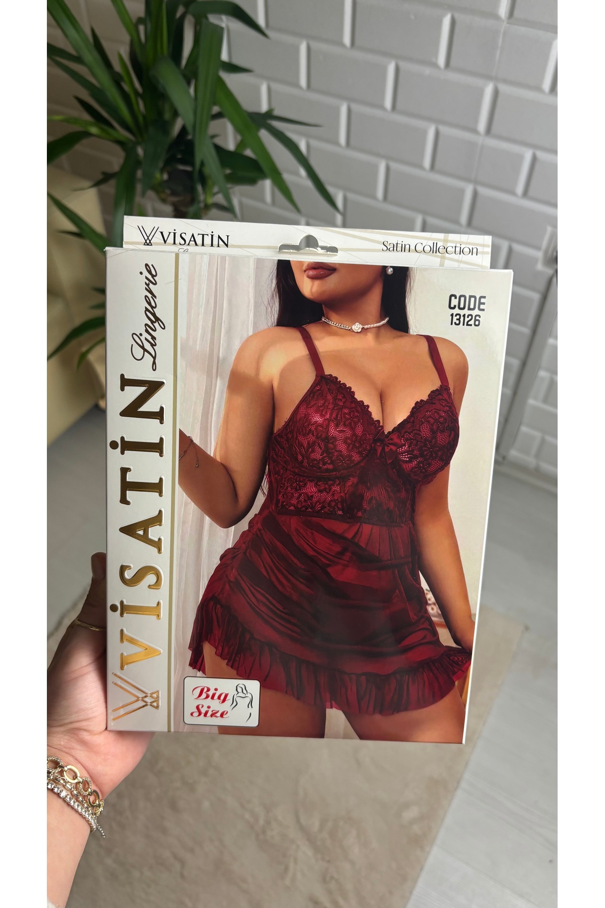 Visatin Lingerie Kadın Mini GECELİK