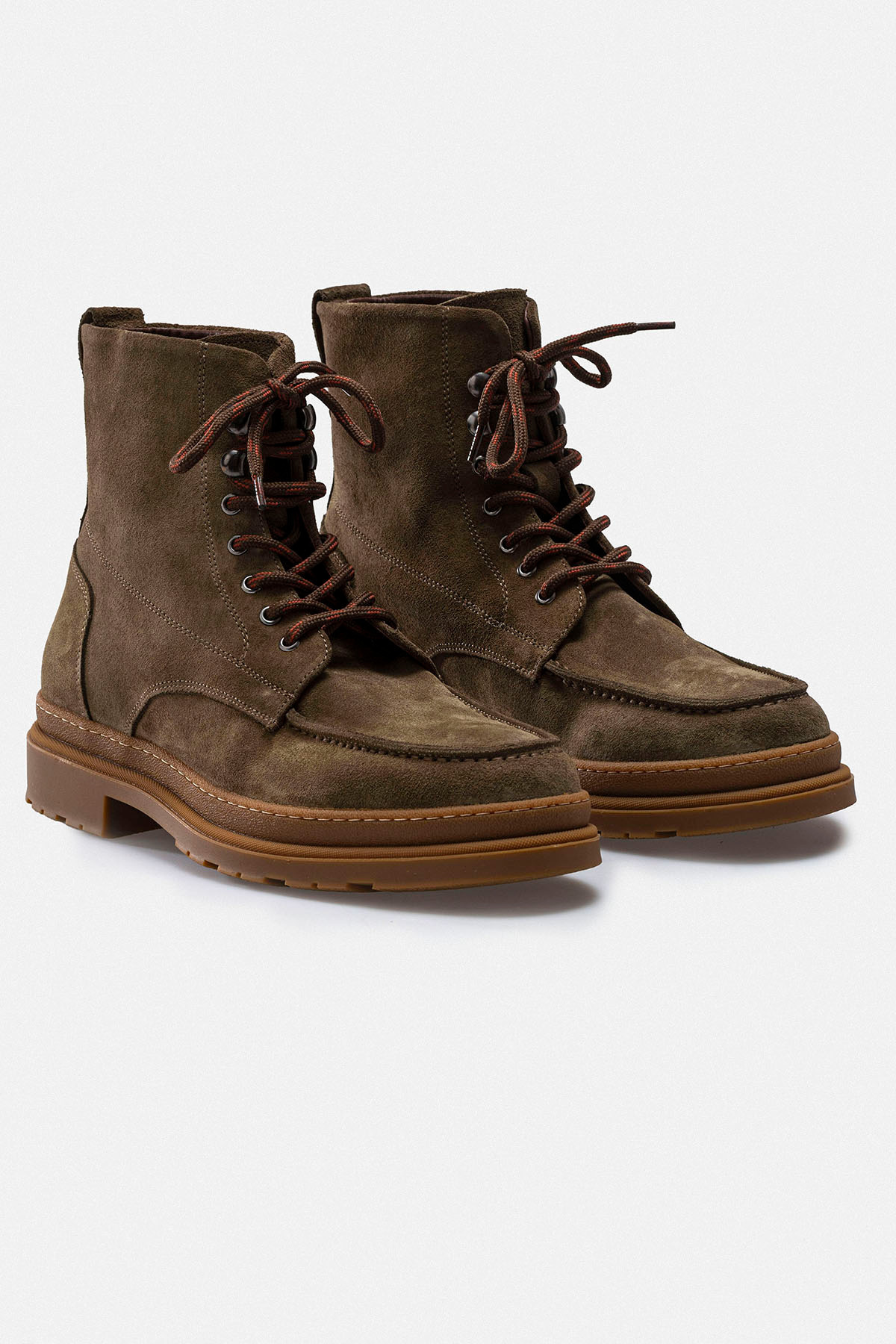 RUJO  RIDGE BAĞCIKLI HİKER STİLİ EL YAPIMI HAKİKİ SÜET DERİ - Görsel 2