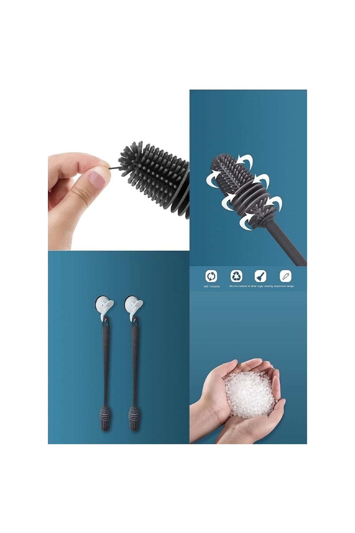 AyrStore by Biberon Emzik Temizleyici Tpr Silikon Fırça Kavanoz Termos Suluk Sürahi Yağ Şişe fotoğrafı 4 (önizleme)