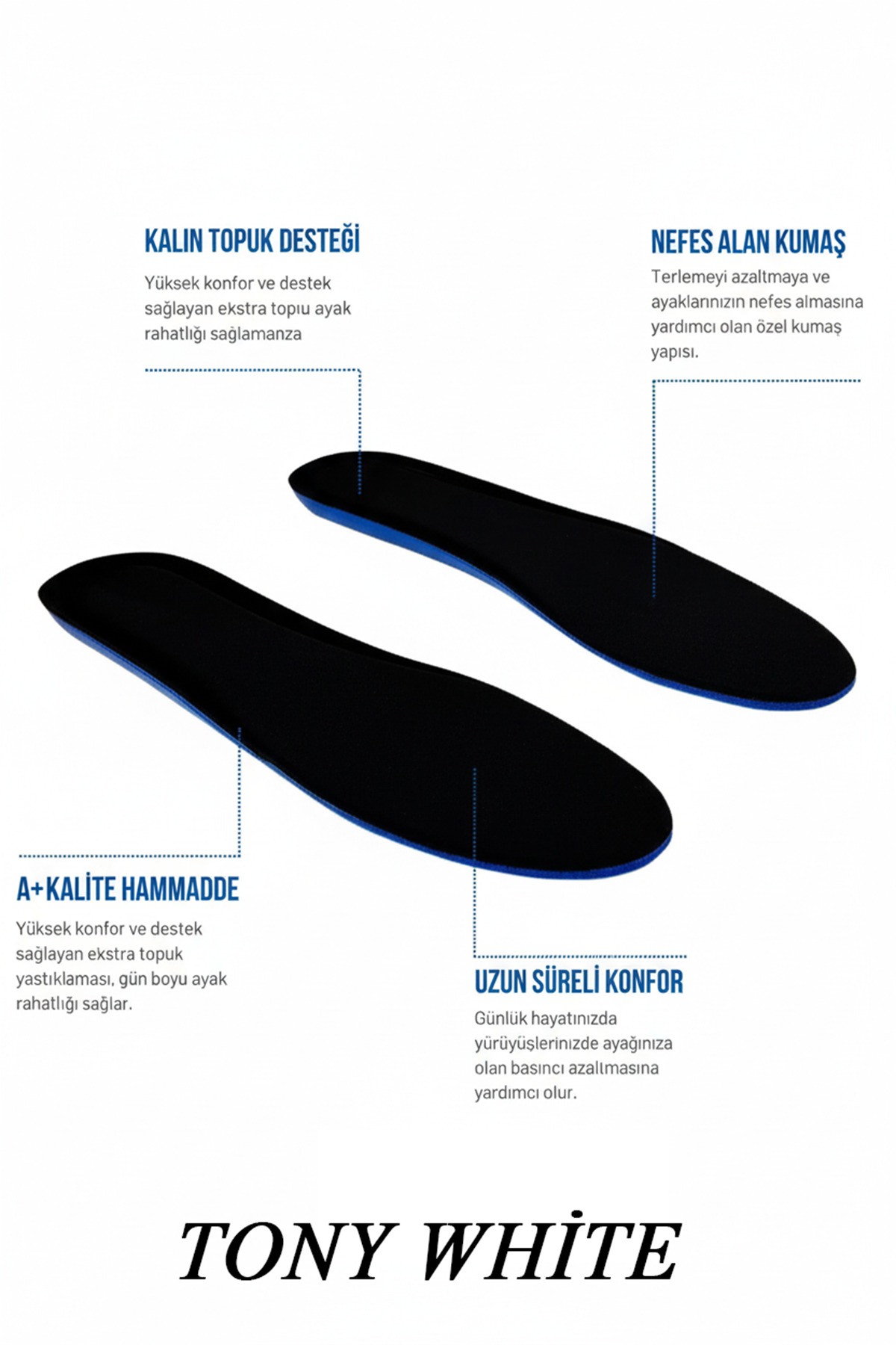 TWİGS  TW TONNY WHİTE CMPS Unisex Bağcıklı Ortopedik Spor Sneaker Ayakkabı - Görsel 7