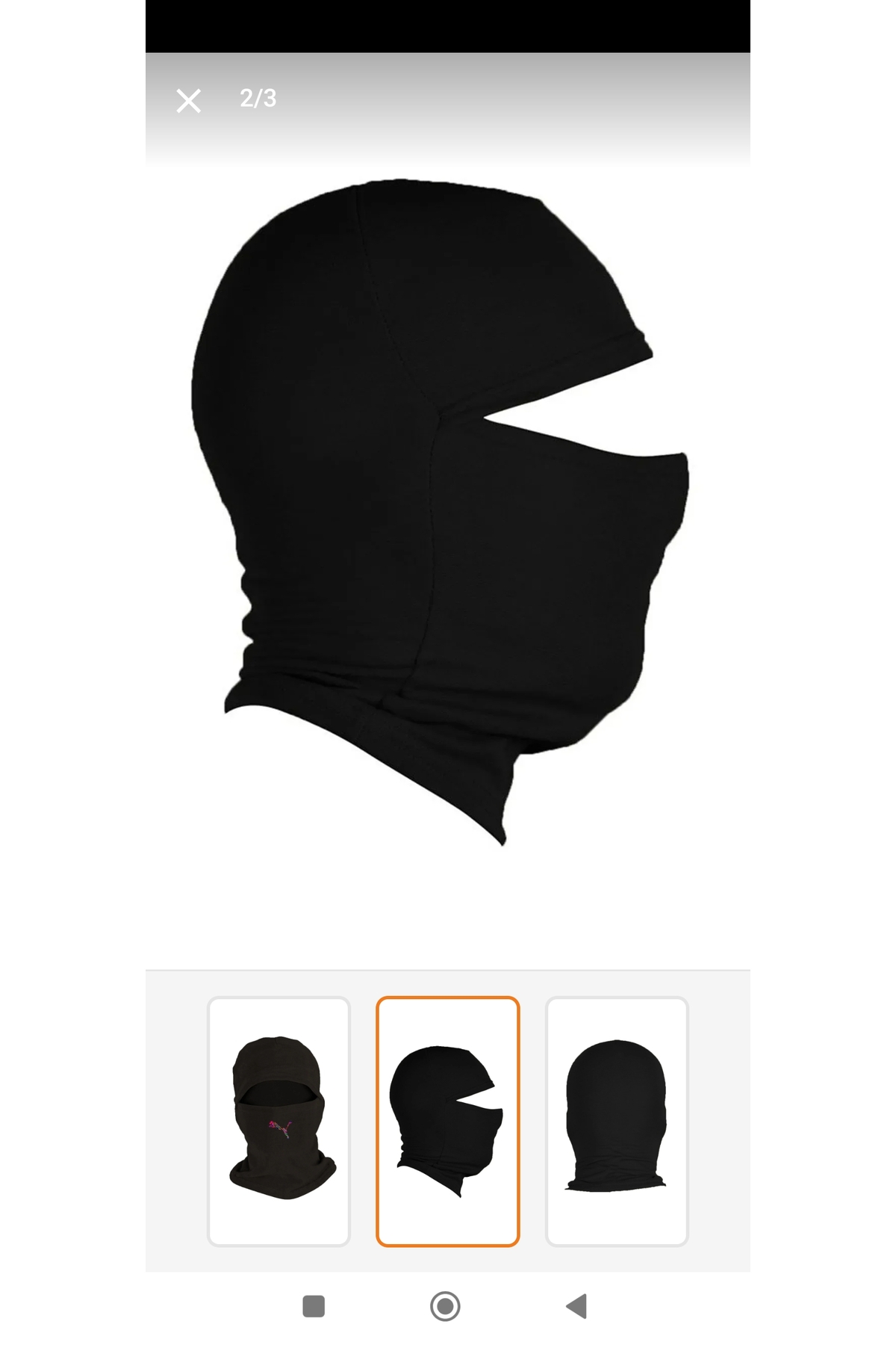 ADONİX Siyah Street Wear motorcu Bere, kar maskesi görsel 3