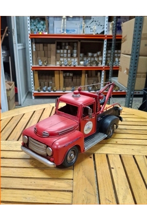 KOLAYEV Vintage Metal Çekici (Tow Truck) Dekoratif Araba Modeli