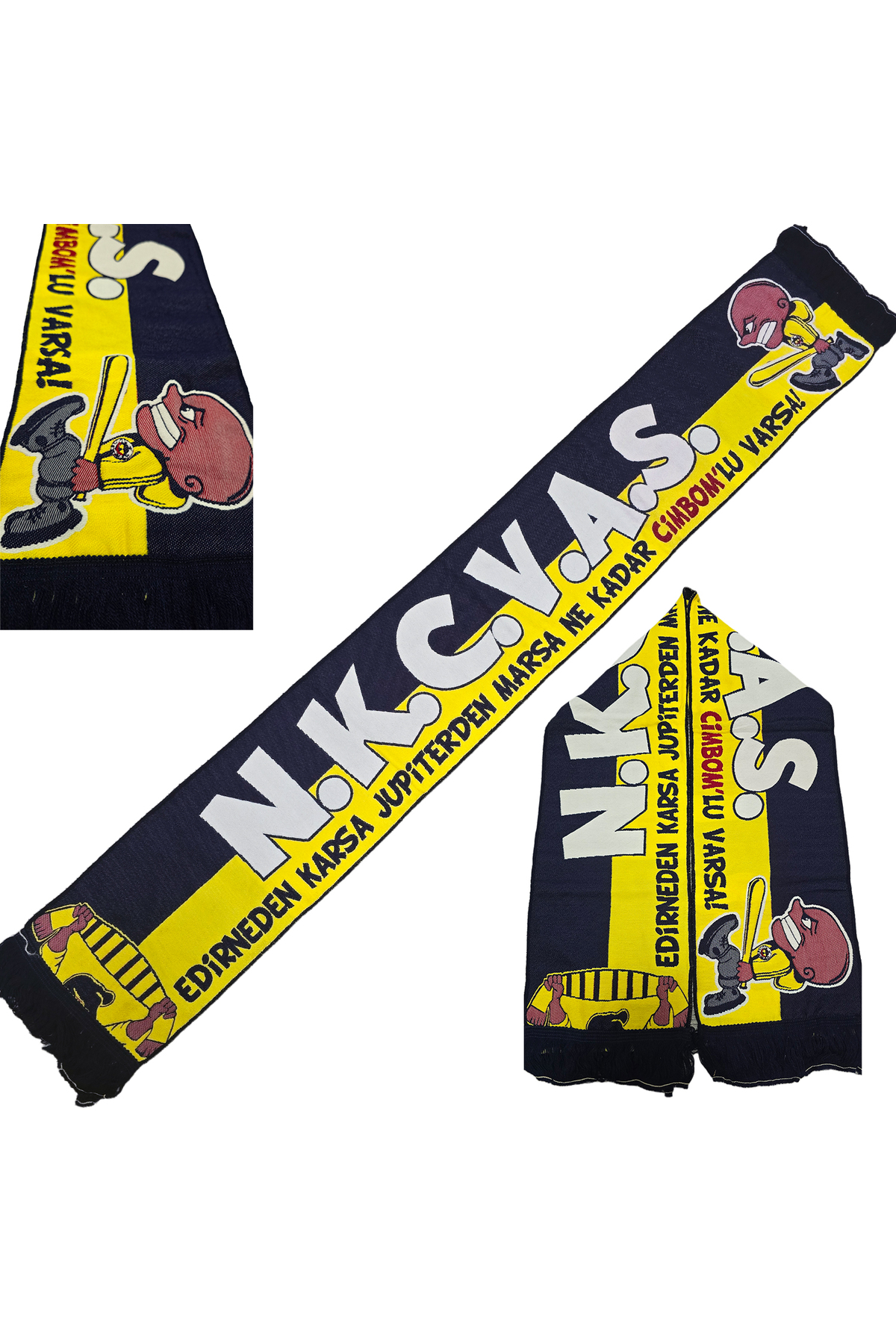 direkstoktan  Fb N.K.C.V.A.S / Fener NKCVAS Fb Taraftar Atkısı - Görsel 2