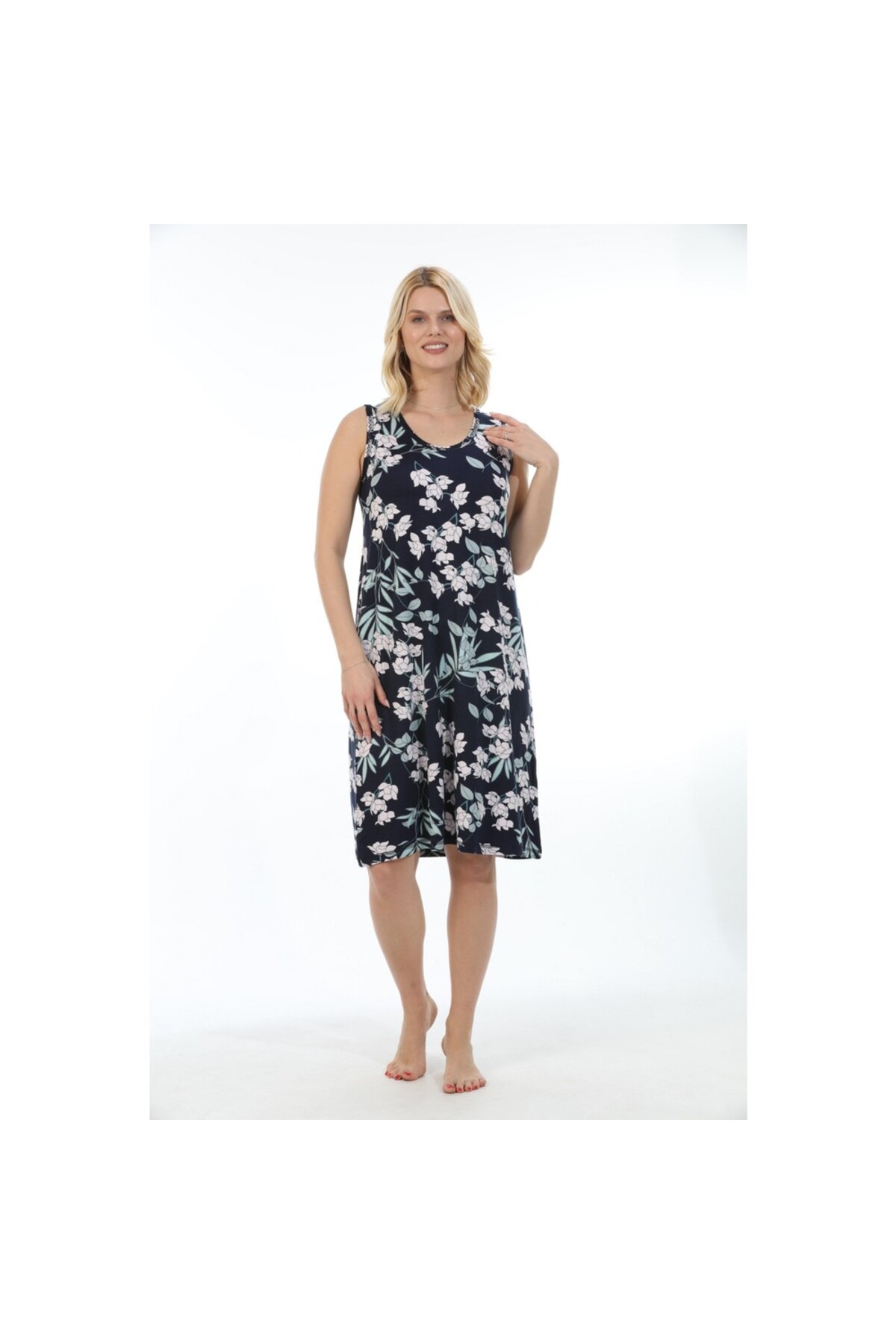 ETL Kadın Bambu Sıfır Kol Gecelik 72114