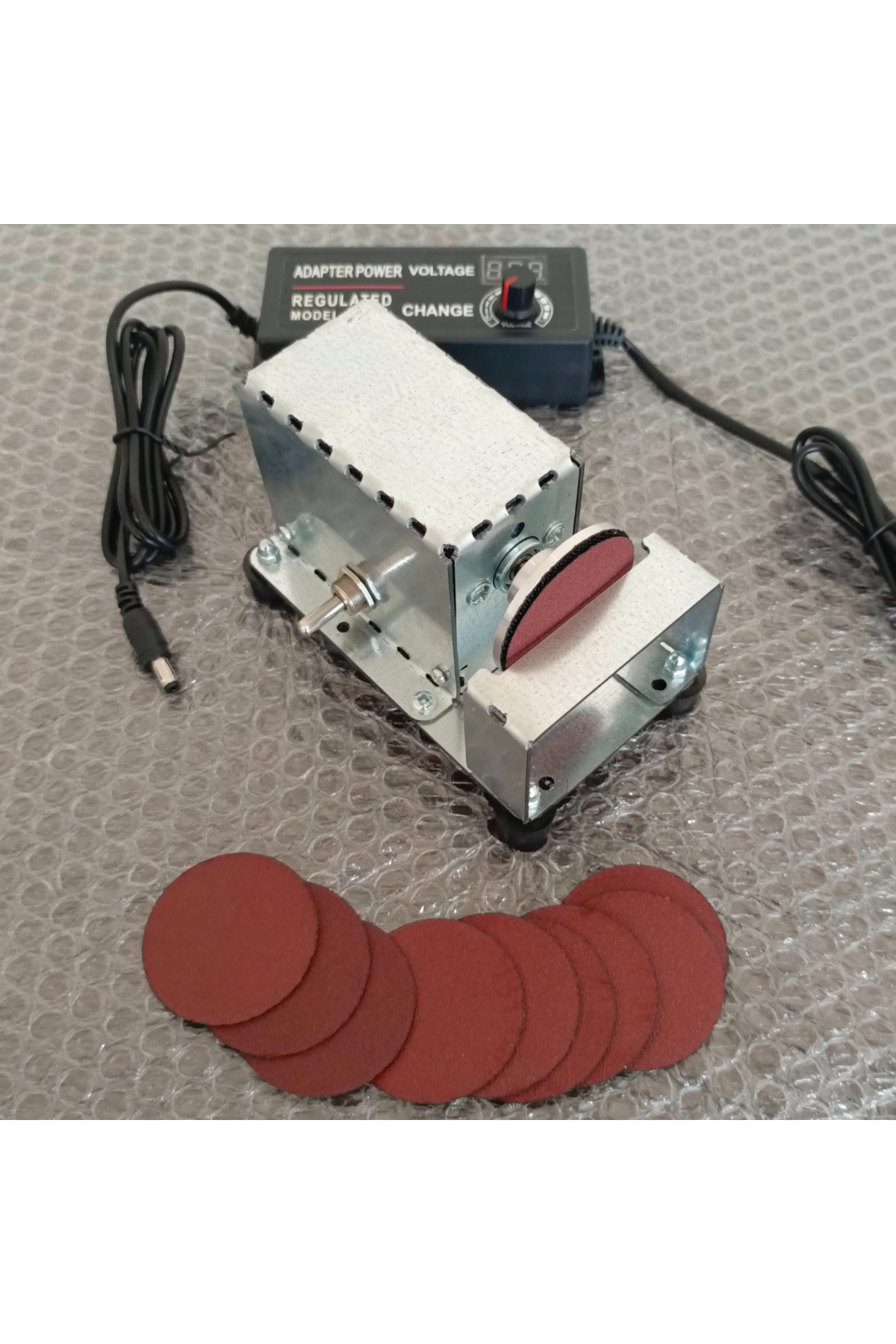 özgürce Mini Disk Zımpara Makinesi, Cırtlı 50mm, Tesbih, Epoksi