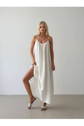 Cistern İstanbul Kadın Askılı Uzun Elbise